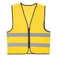 thumbnail image 1 of Uxcell High Visibility Reflective Safety Vest, Class 2 Construction Work Vest Smooth Zipper Front for Construction Safety Use Gold, 1 of 7