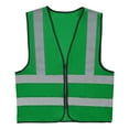 thumbnail image 1 of Uxcell High Visibility Reflective Safety Vest, Class 4 Construction Work Vest Smooth Zipper Front for Construction Safety Use Grass Green, 1 of 7