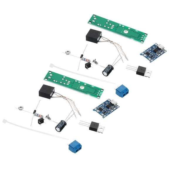 Uxcell High Voltage Boost Converter Set, 2 Set DC 3-5V Step-up Module Voltage Generator with Charging Panel