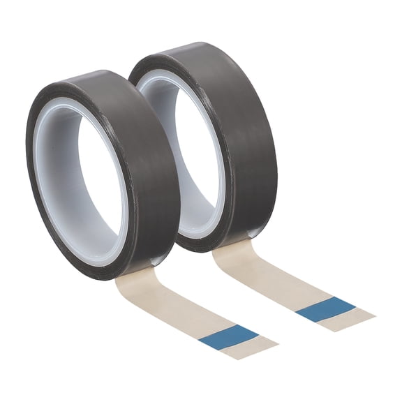 Uxcell 0.5" x 33ft Heat Resistant Tape Polytetrafluoroethylene Adhesive Tape Smooth Surface 0.06mm Thick 2 Pcs