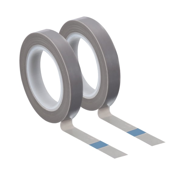 Uxcell 0.4" x 33ft Heat Resistant Tape Polytetrafluoroethylene Adhesive Tape Smooth Surface 0.13mm Thick 2 Pcs