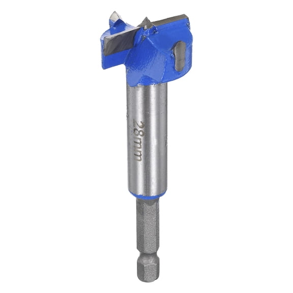 Uxcell Hinge Boring Forstner Drill Bits, 28mm Diameter, 6.3mm Round Shank