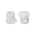 thumbnail image 1 of Uxcell Hole Plugs Plastic Screw Bumper Hole Plug Flush Snap Type Round Hole Cover Caps White 6mm(1/4"), 1 of 7