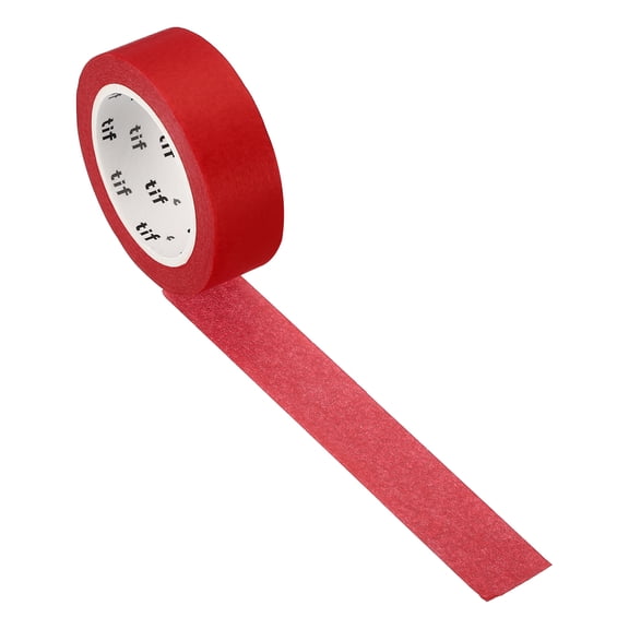 Uxcell Holographic Washi Tape 0.59 Inch x 10.93 Yards, 1 Roll Self Adhesive Masking Sticker, Red