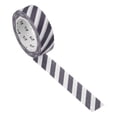 thumbnail image 1 of Uxcell Holographic Washi Tape 0.59 Inch x 10.93 Yards, 1 Roll Self Adhesive Stripe Pattern Masking Sticker, Light Gray, 1 of 6