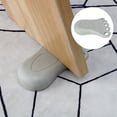 thumbnail image 1 of Uxcell Home Anti-slip Wedge Doorstops Protector Rubber Gray 1pcs, 1 of 7