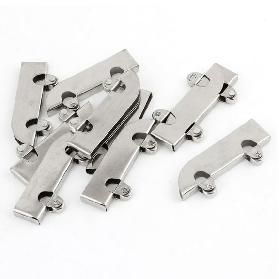 Uxcell Home Furniture Cupboard Glass Slide Sliding Door Roller Silver Tone 10Pcs