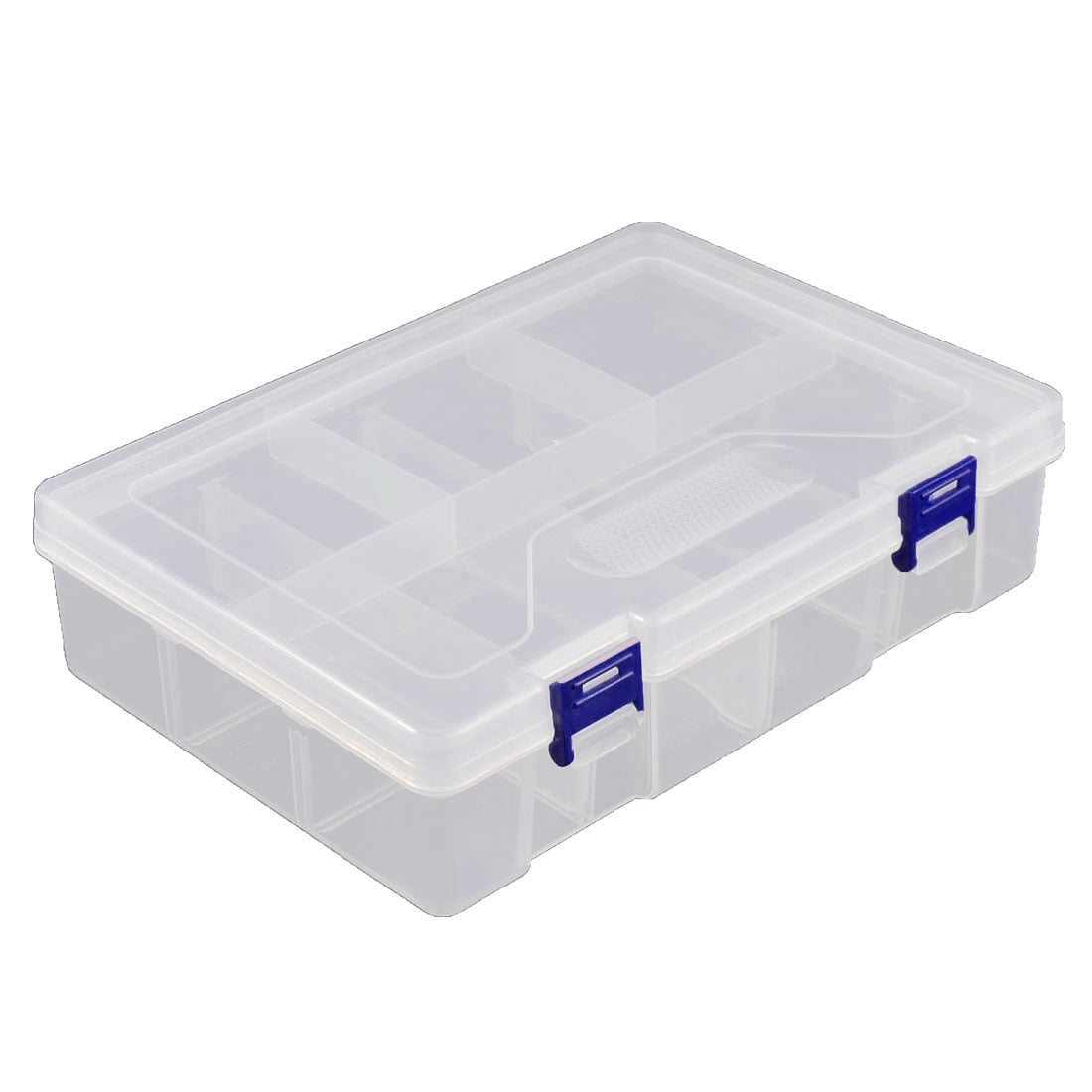Uxcell Home Plastic Adjustable Storage Sorter Case Box Organizer for Small  Jewelry White 1Pcs