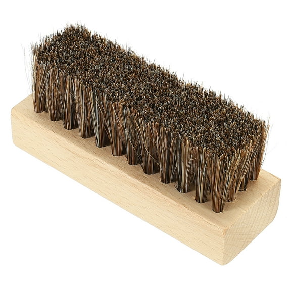 Uxcell Horsehair Shoes Brush, Square Handheld Polish Daubers for Leather Boots Cloth