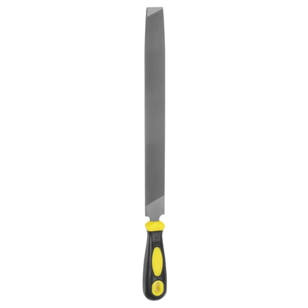 Uxcell Horseshoe File 12 Inch 5mm High Carbon Steel Single Cut Flat Hand Rasp File with Plastic Handle