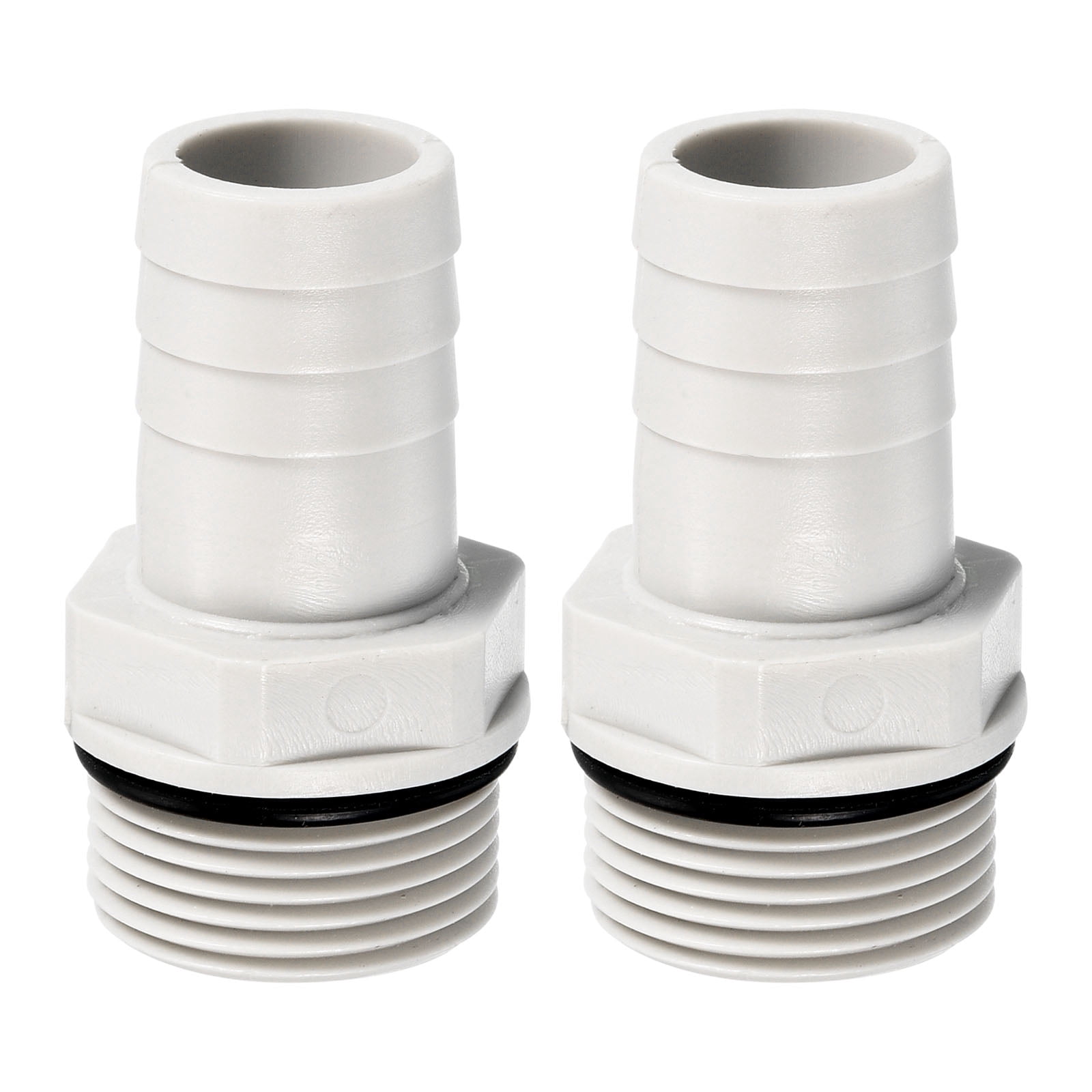 AC PERFORMANCE -8 AN Male To 1/2" Barb Fitting Adapter - Aluminum Black For Fuel & Oil Lines