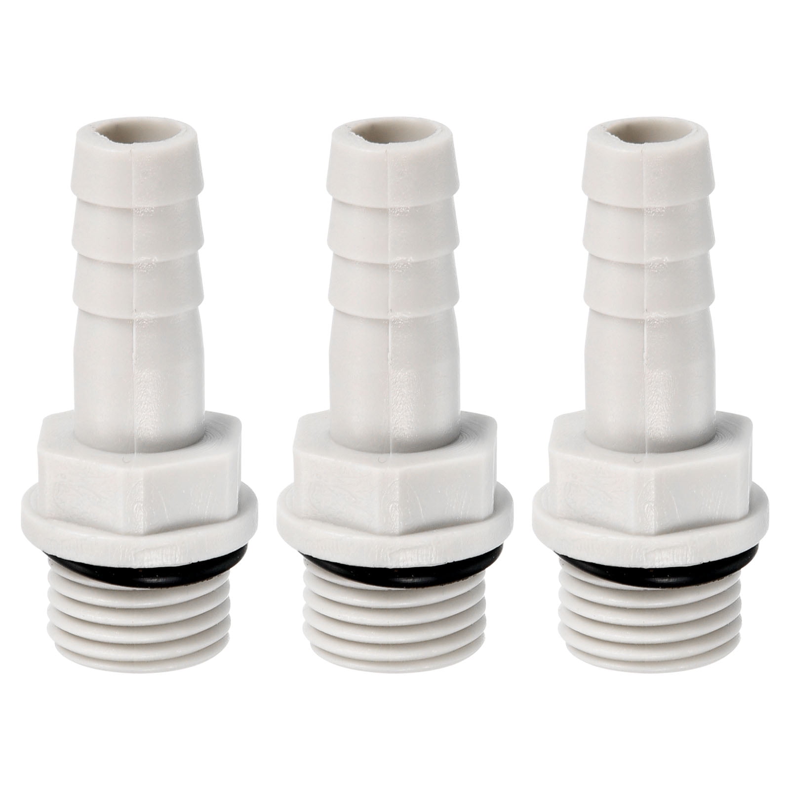 Uxcell Hose Barb Fitting 9mm Barbed G1/4 Male Thread, 3 Pack Pipe ...
