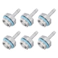 thumbnail image 1 of Uxcell Hose Barb Fittings G1/4 x 4mm Thread Male Aluminum Pipe Fitting Adapter for Water Cooling System Pack of 6, 1 of 4