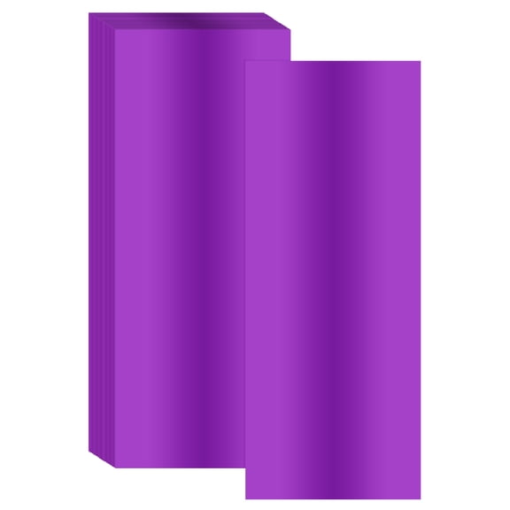 Uxcell 12 Inch x 4.7 Inch Hot Foil Paper 100 Pcs Toner Reactive Foil Hot Stamping Foil by Laser Printer for Scrapbooking Craft Card Making Album Decoration,Purple