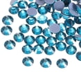 thumbnail image 1 of Uxcell Hotfix Rhinestones Flatback Crystal Glass Gems for Crafts Clothes DIY Decoration 288Pcs Pale Blue, 1 of 5