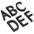 thumbnail image 1 of Uxcell House Numbers 3D Mailbox A-F for Outside, 12Pcs, Black, 1 of 6