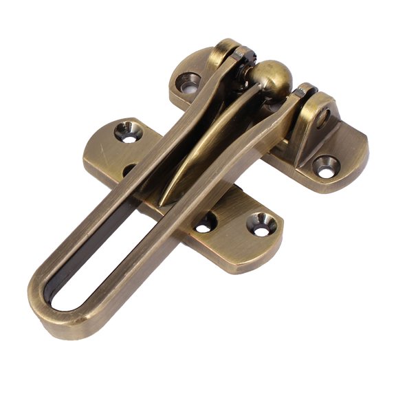 Uxcell Household Alloy Security Door Guard Buckle Clasp Padlock Latch Lock Bronze Tone
