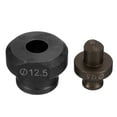 thumbnail image 1 of Uxcell Hydraulic Hole Punch Die 12.5mm for Angle Steel Iron Aluminum, Burgundy & Black, 1 of 5