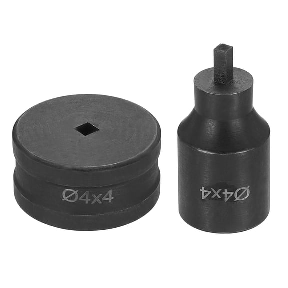 Uxcell Hydraulic Hole Punch Die 4x4mm Square Hole Electric Punching Kit CH70