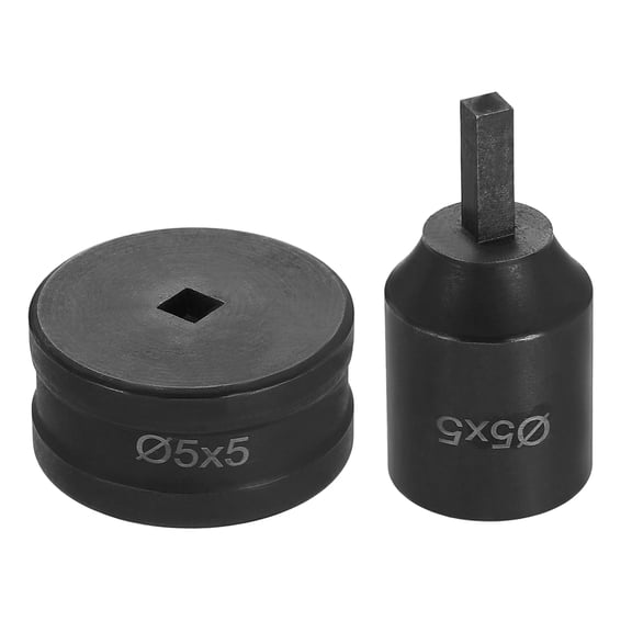 Uxcell Hydraulic Hole Punch Die 5x5mm Square Hole Electric Punching Kit CH70