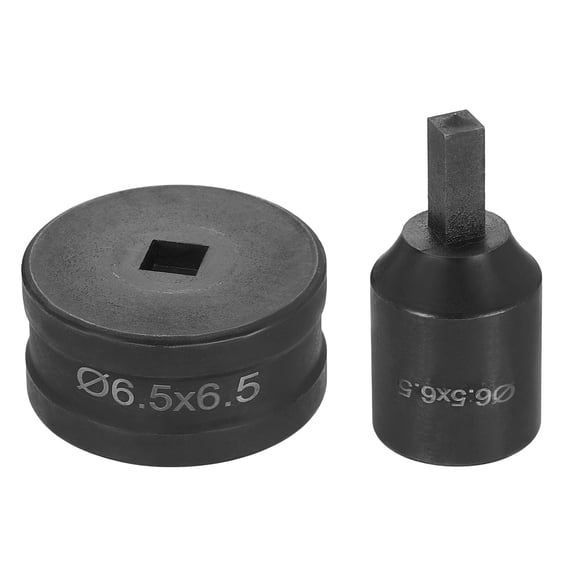 Uxcell Hydraulic Hole Punch Die 6.5x6.5mm Square Hole Electric Punching Kit CH70