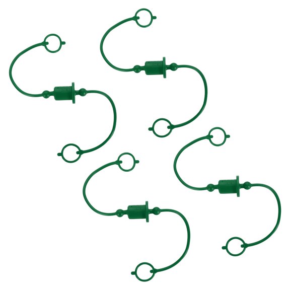 Uxcell Hydraulic Quick Coupler Green ISO-A 1/4" Male & Female Cover 4 Set, Quick Connect Coupling with Retention Ring for Hose, Tractor, Loader Attachment