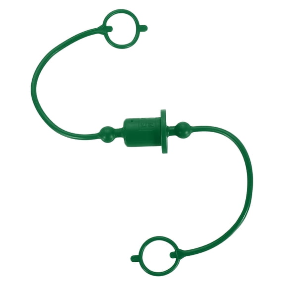 Uxcell Hydraulic Quick Coupler Green ISO-A 1/4" Male & Female Cover, Quick Connect Coupling with Retention Ring for Hose, Tractor, Loader Attachment