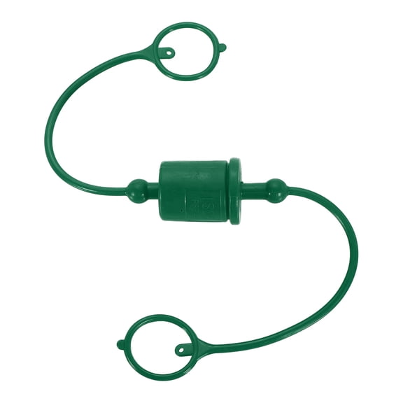 Uxcell Hydraulic Quick Coupler Green ISO-A 3/4" Male & Female Cover, Quick Connect Coupling with Retention Ring for Hose, Tractor, Loader Attachment