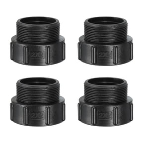 Uxcell IBC Tote Adapter S60x6 Coarse Thread 2 BSP Male Thread, 4 Pack Drain Tank Fitting