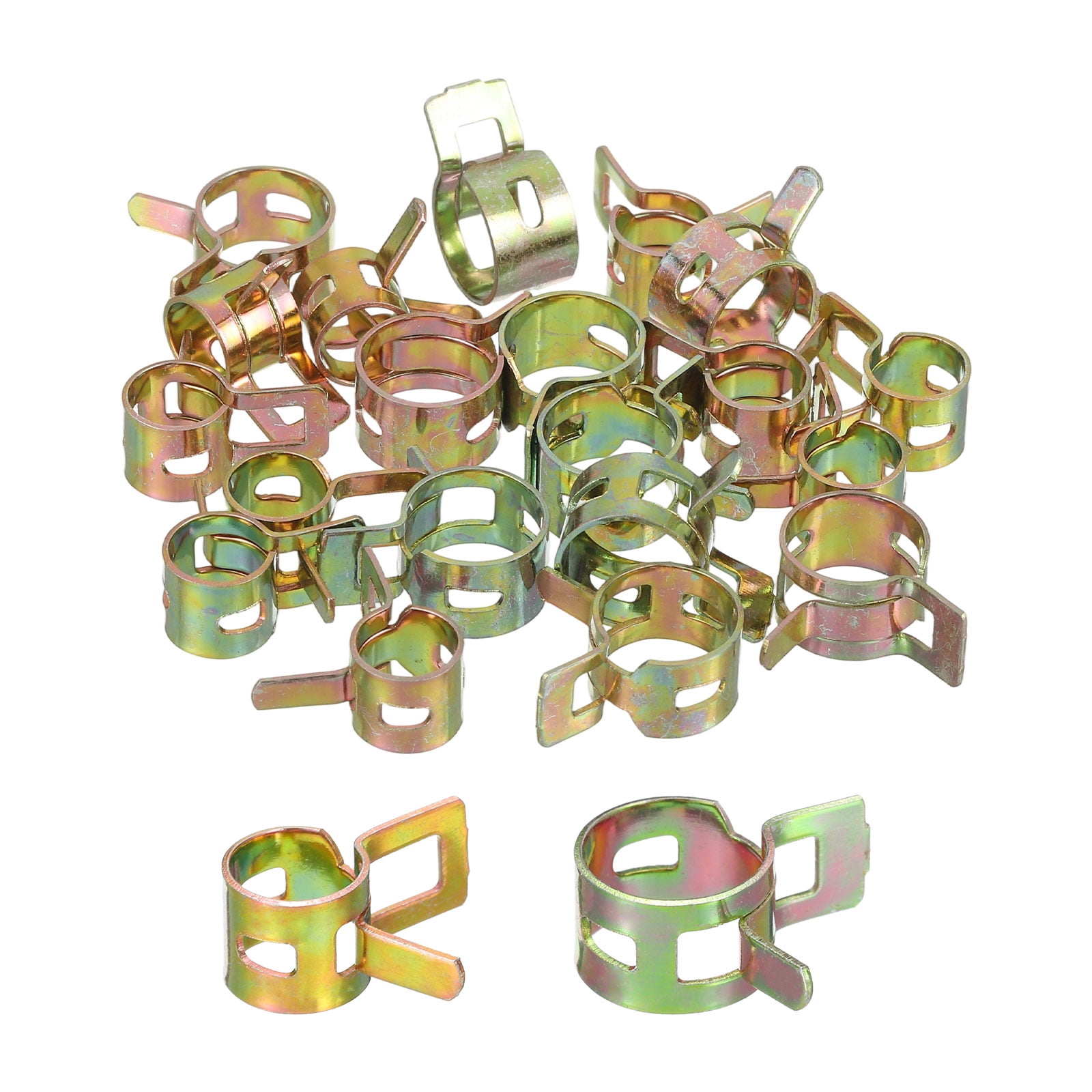 Pressure Spring Clips Uxcell ID 8mm 11mm 5/16 Inch 7/16 Inch Fuel Line Hose Clips, Pipe ...