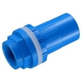 thumbnail image 1 of Uxcell ID DN Straight Water Tank Pipe Connector Joint Blue 25mm, 1 of 6