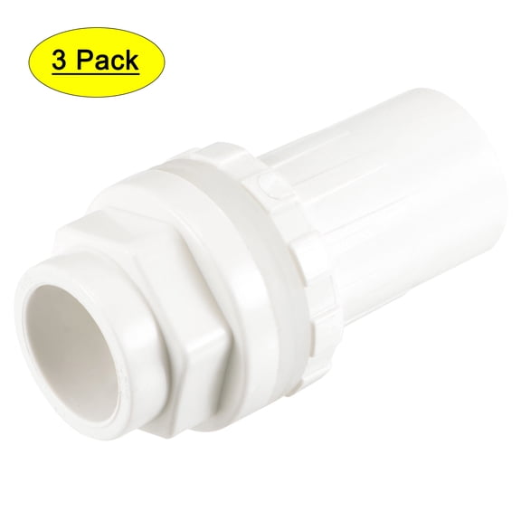 Uxcell ID Water Tank Pipe Connector DN Joints Straight Tube Hose Accessory White