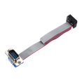 thumbnail image 2 of MECCANIXITY 2 Pcs IDC Rainbow Wire Flat Ribbon Cable FC-Female To DB15 Male 7.9 Inch 2 of 11