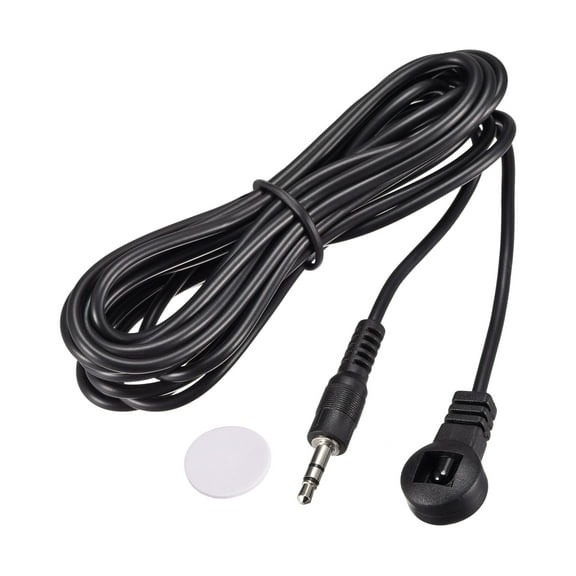 Uxcell IR Infrared Receiver Extender Cable 0.14" Jack 9.8FT Long 26ft Receiving Distance Black