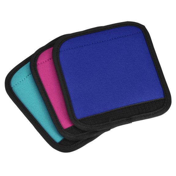 Uxcell Identifier Suitcase Wrap Luggage Handle Grips, Blue Light Blue Pink 3 Pack
