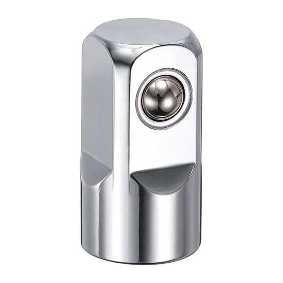 Uxcell Impact Socket Adapter 1/4" Female to 1/2" Male Square Drive Reducer Converter Conversion Adapters CR-V Steel for Socket Wrench Ratchet Breaker Bar Driver Tool Silver