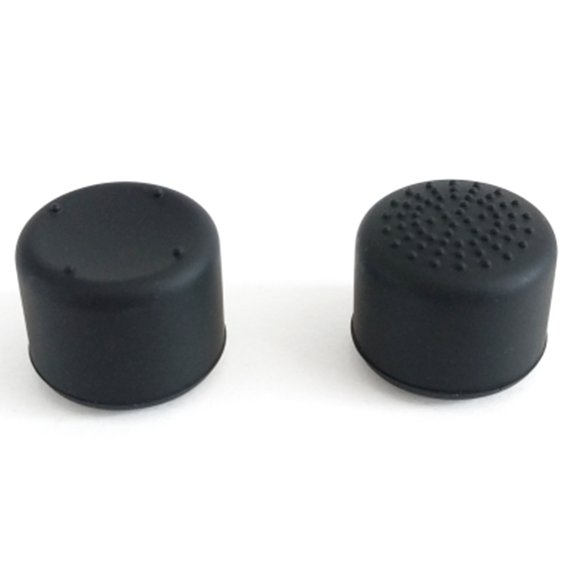 Uxcell Indigo7 Authorized for Nintendo Switch Thumbstick Grip Caps and Protector Covers for Joy-Con Controller - Large (Black)