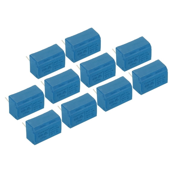 Uxcell Induction Cooker Capacitor, 10 Pack 5uF DC 400V High Voltage Insulation Resistance Capacitor Blue