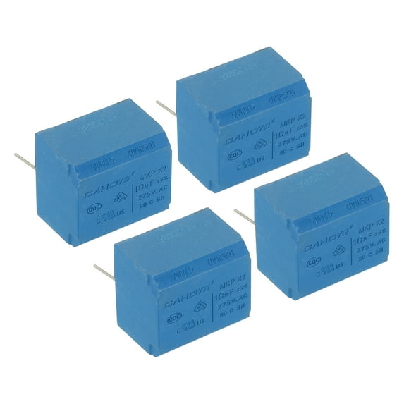 Uxcell Induction Cooker Capacitor, 4 Pack 10uF AC 275V High Voltage Insulation Resistance Capacitor Blue