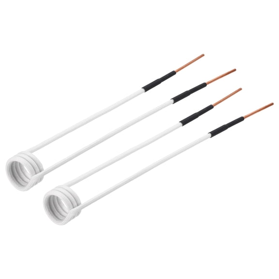 Uxcell Induction Heater Coil,2 Pcs 1000W 110V Magnetic Induction Heater Tools 20mm ID x 23mm Length Magnetic Coils for Rusty Bolts Nuts Screws Removal, White