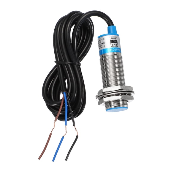 Uxcell Inductive Proximity Sensor, PNP NC M18 DC 6-36V 300mA Proximity Switch Detector Approach Sensor 5mm 3 Wire for Industrial Automation LJ18A3-5-Z/AY