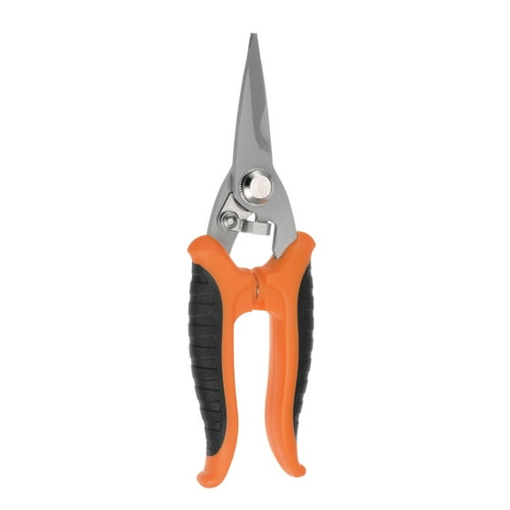 Uxcell Industrial Scissors 7 Inch Stainless Steel Shears Blades with Orange Black Handle