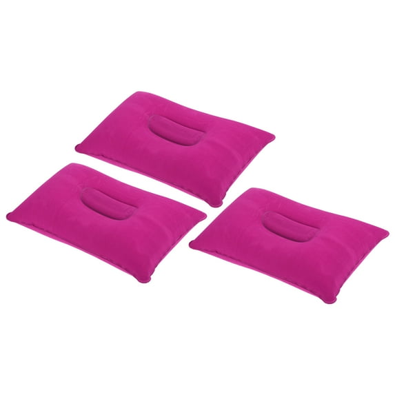 Uxcell Inflatable Pillow, Ultralight Camping Travel Pillow for Hiking, Pink 3 Pack