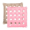 thumbnail image 1 of Uxcell Inflatable Seat Cushion, Portable Air Chair Cushions Square Seat Pads, Pink Gray 2 Pack, 1 of 6
