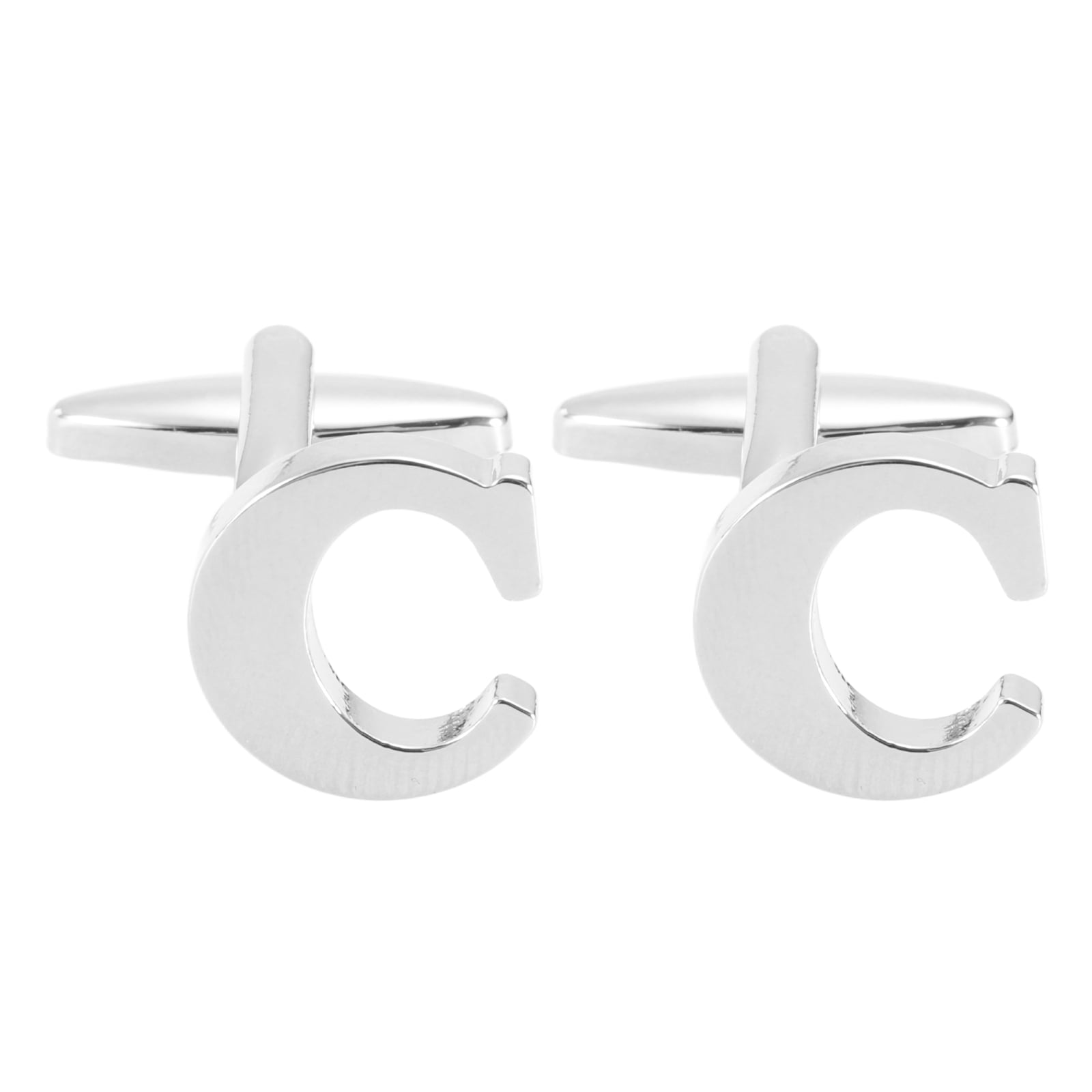 Uxcell Initial Cufflinks, Classic Alphabet Letter C Copper Men Cuff ...