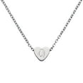 thumbnail image 1 of Uxcell Initial Heart Necklace for Women, 18K Gold Plated Stainless Steel Chain Dainty Personalized Name Letter Q Pendant Necklaces for Woman Jewelry Gifts, Silver Tone, 1 of 6