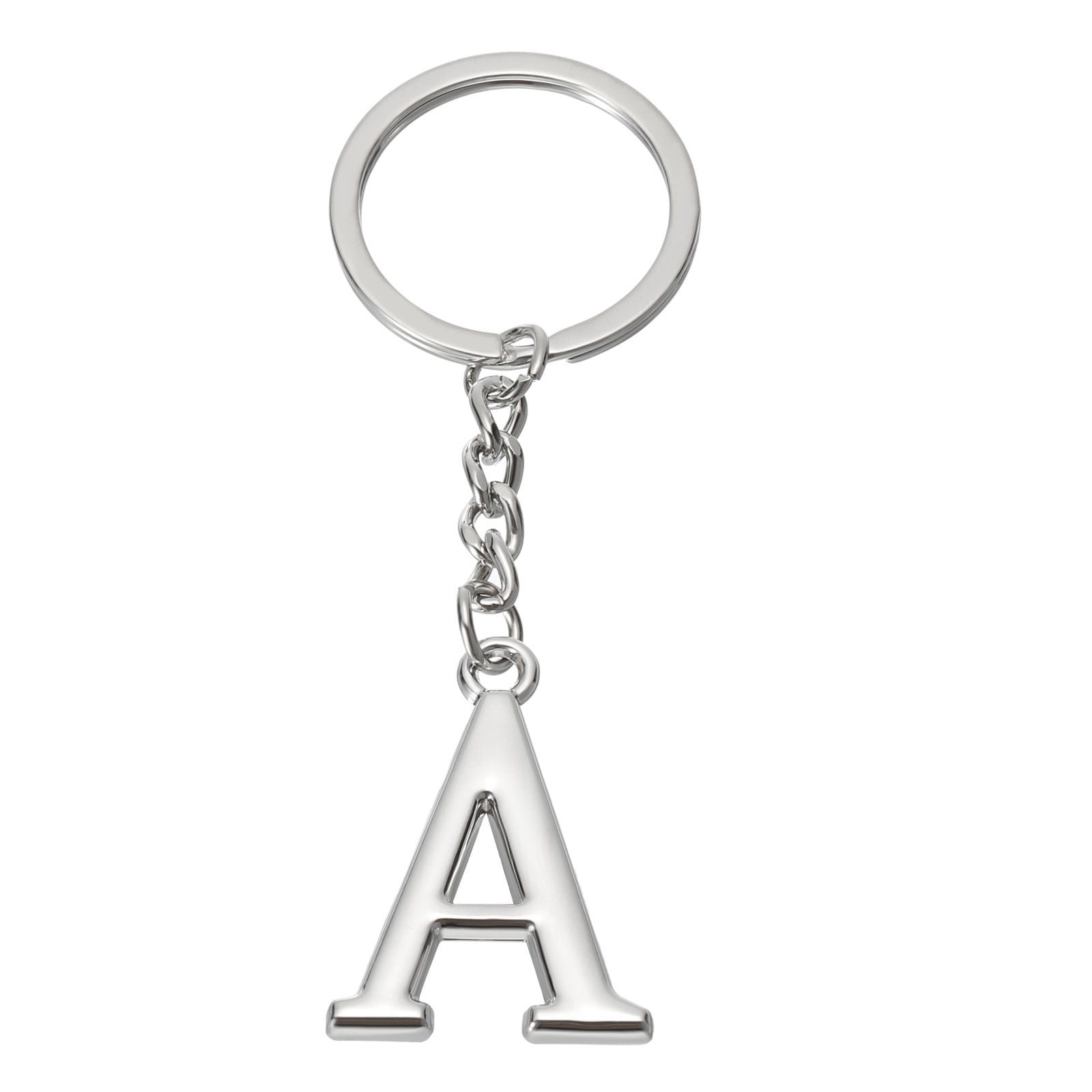 Uxcell Initial Letter Key Chain Letter A Key Chain Pendant Key Ring Bag ...