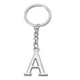 thumbnail image 1 of Uxcell Initial Letter Key Chain, Letter A Key Chain Pendant Key Ring Bag Backpack Decor, Silver, 1 of 7