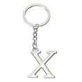 thumbnail image 1 of Uxcell Initial Letter Key Chain Letter X Key Chain Pendant Key Ring Bag Backpack Decor Silver, 1 of 4