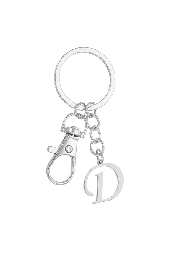 Initial Letter Keychain, Key Chain DIY Pendant Key Ring Bags Backpacks Decor for Men Women Party Gifts Favors D